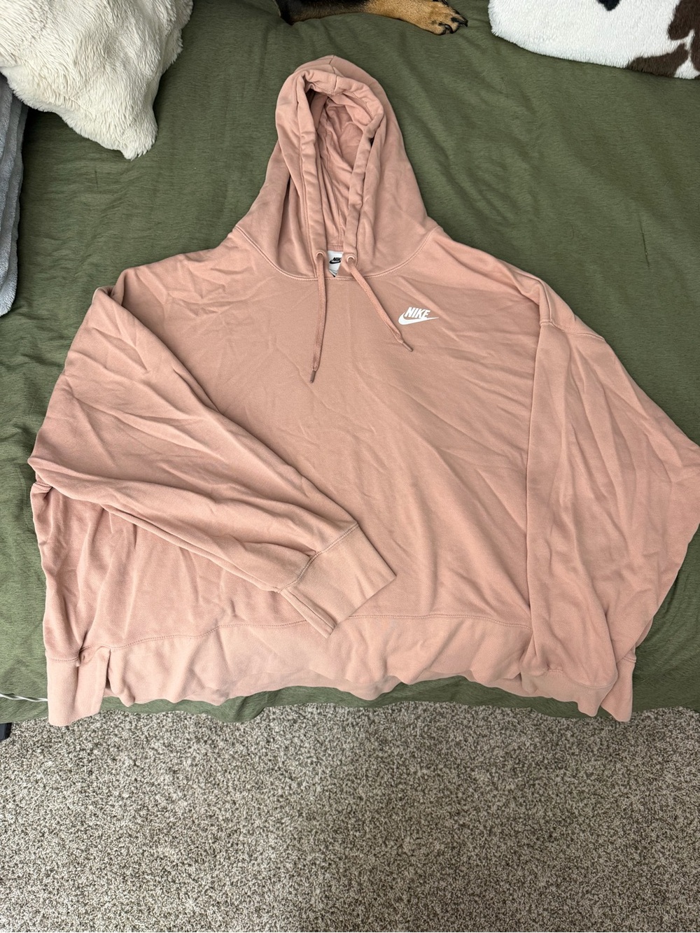 Nike Women's Rose Pink Crewneck Hoodie